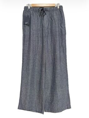 GAP Pull-On Linen Pant | Wide Leg | Light Blue | Size S | NWT